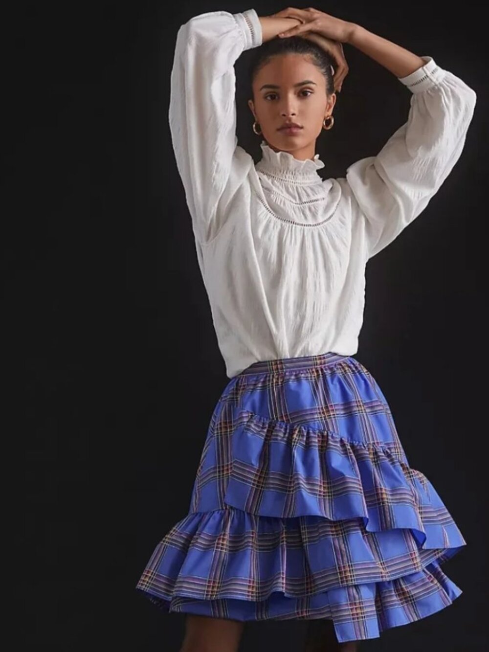 Maeve Ruffle Mini Skirt - Picture 2 of 8
